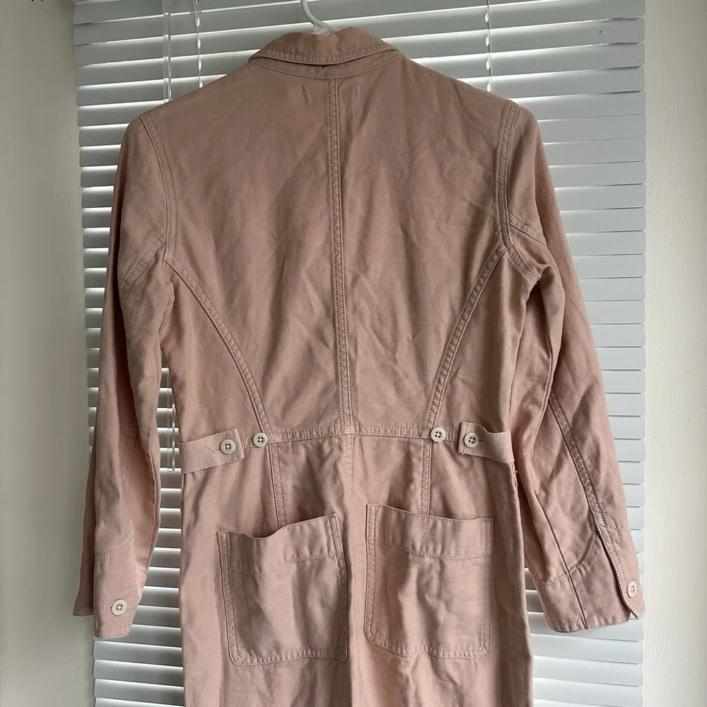 Madewell Garment‎ Dyed Zip Front Coverall in Avalon Pink Jumpsuit S/M - Picture 8 of 13